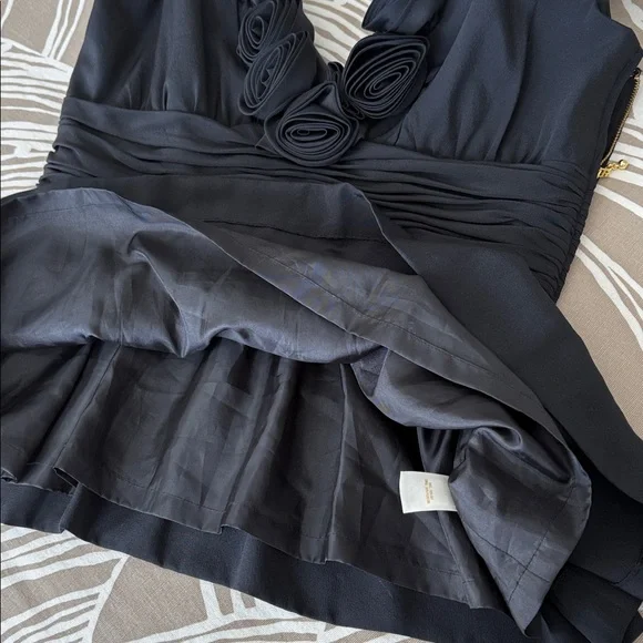 KATE SPADE black silk dressy top with side zipper - Picture 10 of 11
